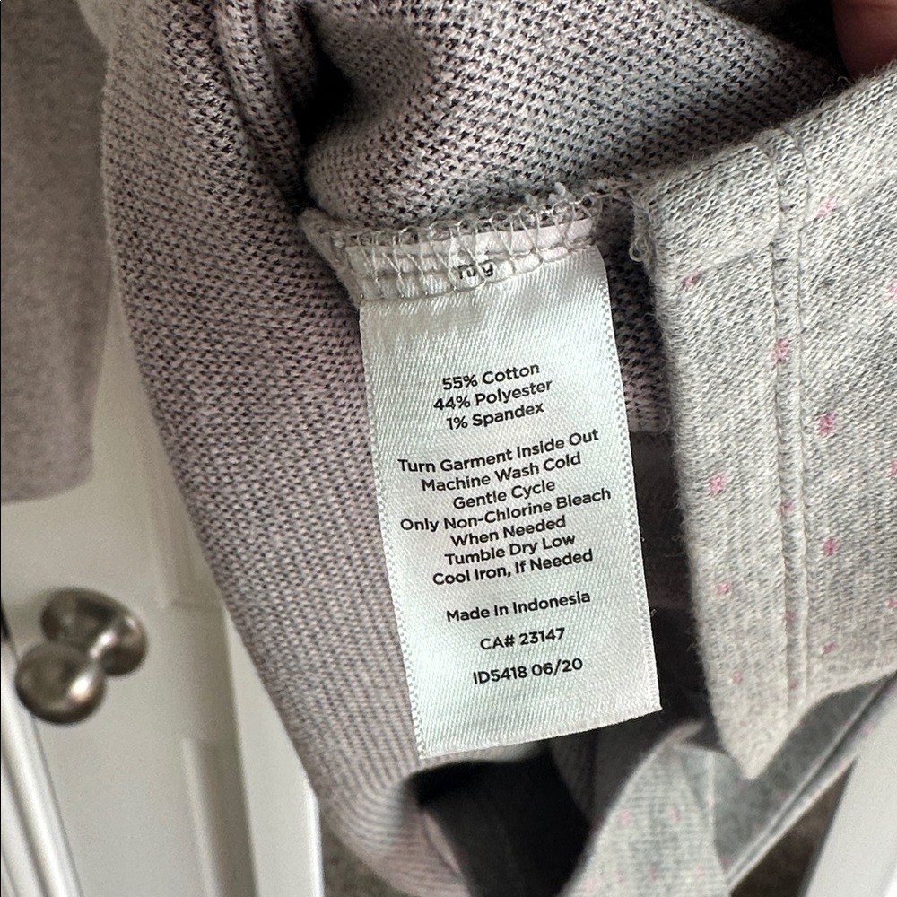 Talbots Button Shoulder Fair Isle Pullover Long Sleeves Pink size M - Picture 6 of 8